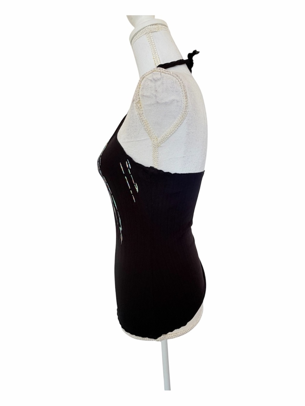 PARALLEL Black Twisted-Halter Tank Size S - Picture 3 of 9